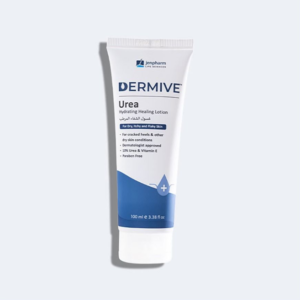 Dermive Urea Hydrating Healing Lotion, For Cracked Heels & Dry, Itchy & Flaky Skin Conditions,