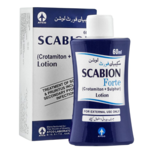SCABION FORTE LOTION 60ml | (CROTAMITON+SULPHURE)