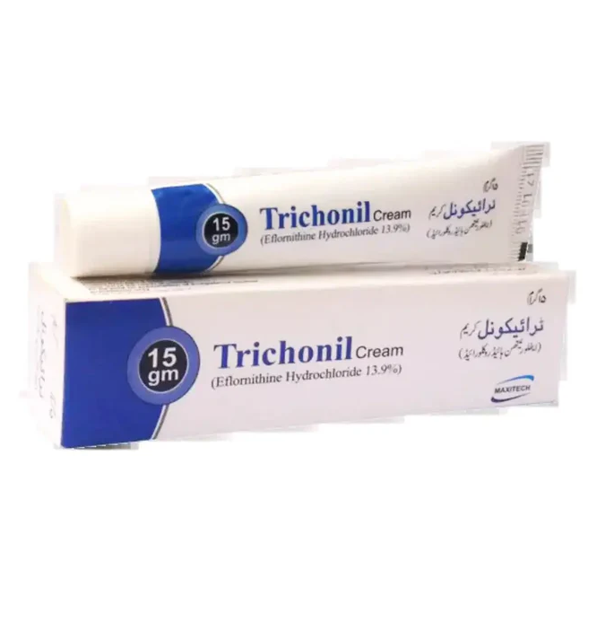 TRICHONIL Cream 15g (Eflornithine HCl 13.9%) - Unwanted Facial Hair Removal