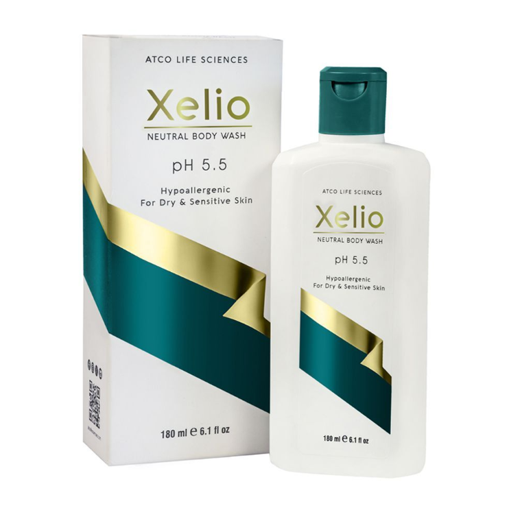 Xelio Bodywash 180ml – Gentle Cleanser for Dry Sensitive Skin