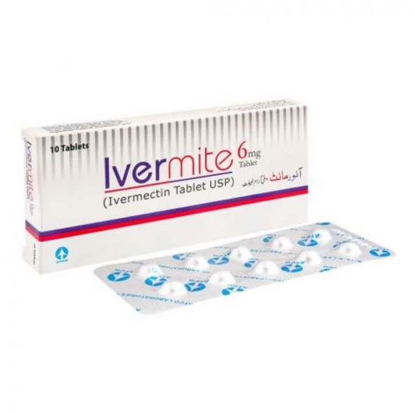 IVERMITE TABLET 6mg (INERMECTIN TABLET USP) PACK OF 10 TABLETS